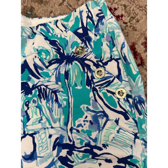 Lilly Pulitzer Elephant Appeal Preppy Resort Marina Knit Stretch Shorts Size 6 - Picture 4 of 11